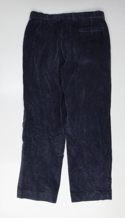 Marks and Spencer Men's Blue Corduroy Trousers 34