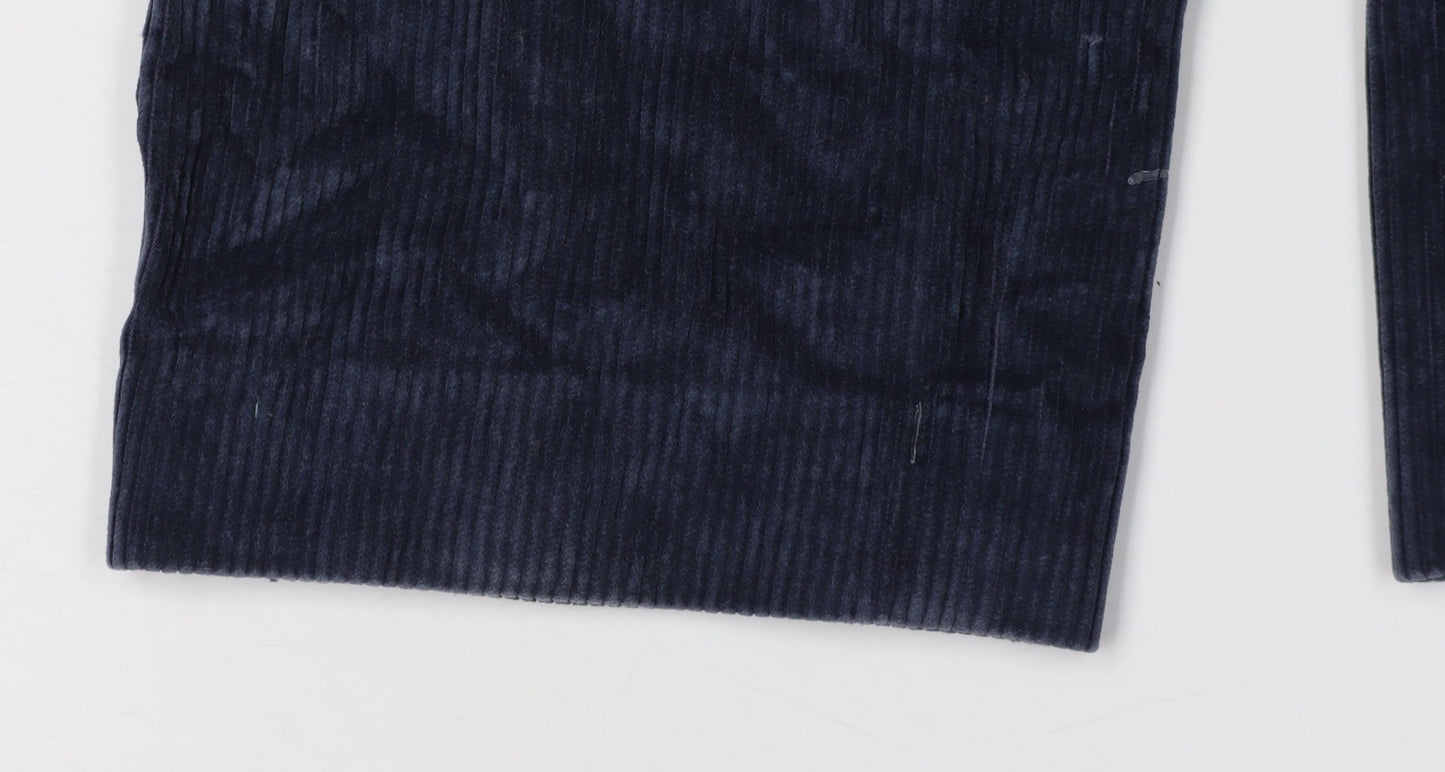 Marks and Spencer Men's Blue Corduroy Trousers 34