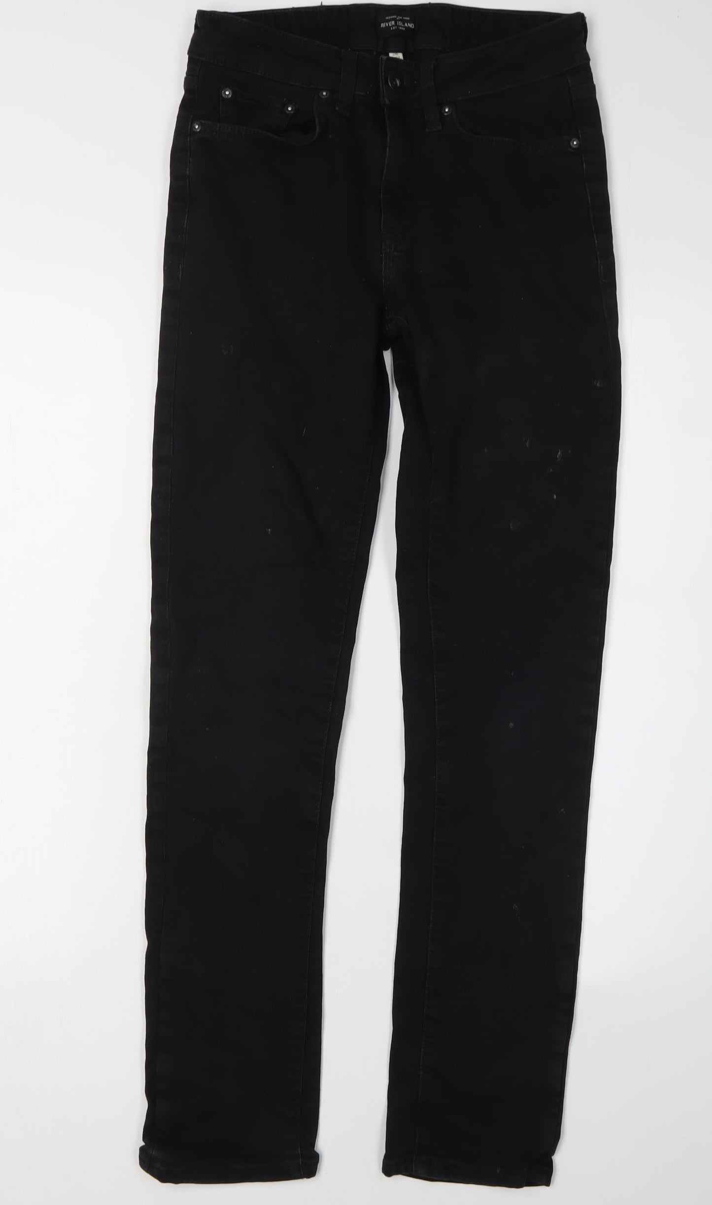 Mens UK Size 26 River Island Slim Fit Skinny Black Jeans