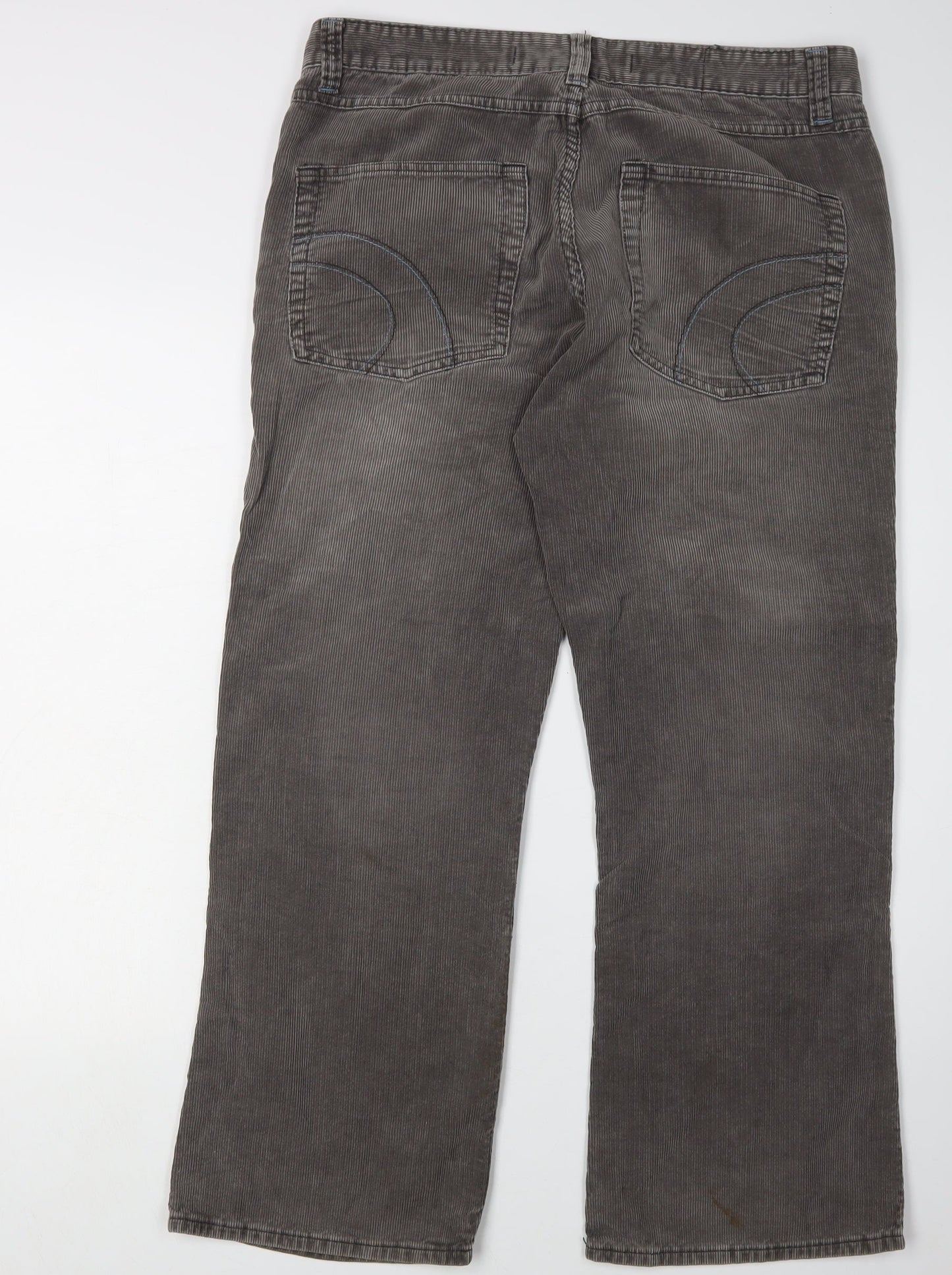Burton Men's Grey Corduroy Trousers Size S