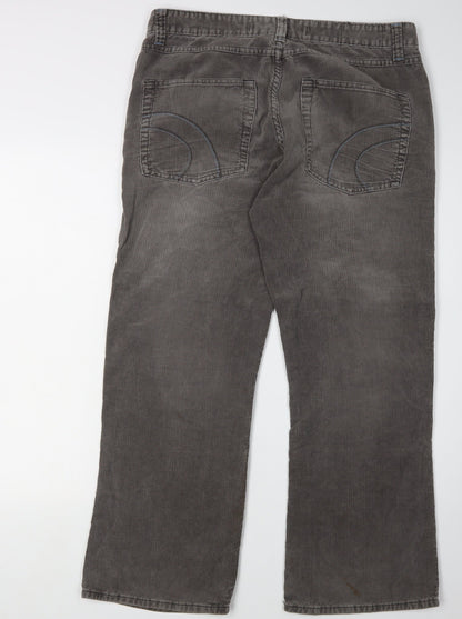 Burton Men's Grey Corduroy Trousers Size S