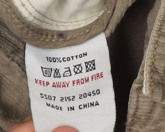 White Stuff Men's Brown Cargo Shorts 2XL Corduroy