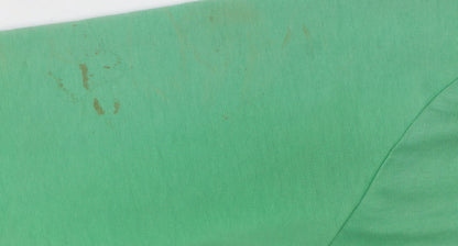 Diesel Women's Green Logo Sequin Pullover Sweatshirt - Size M