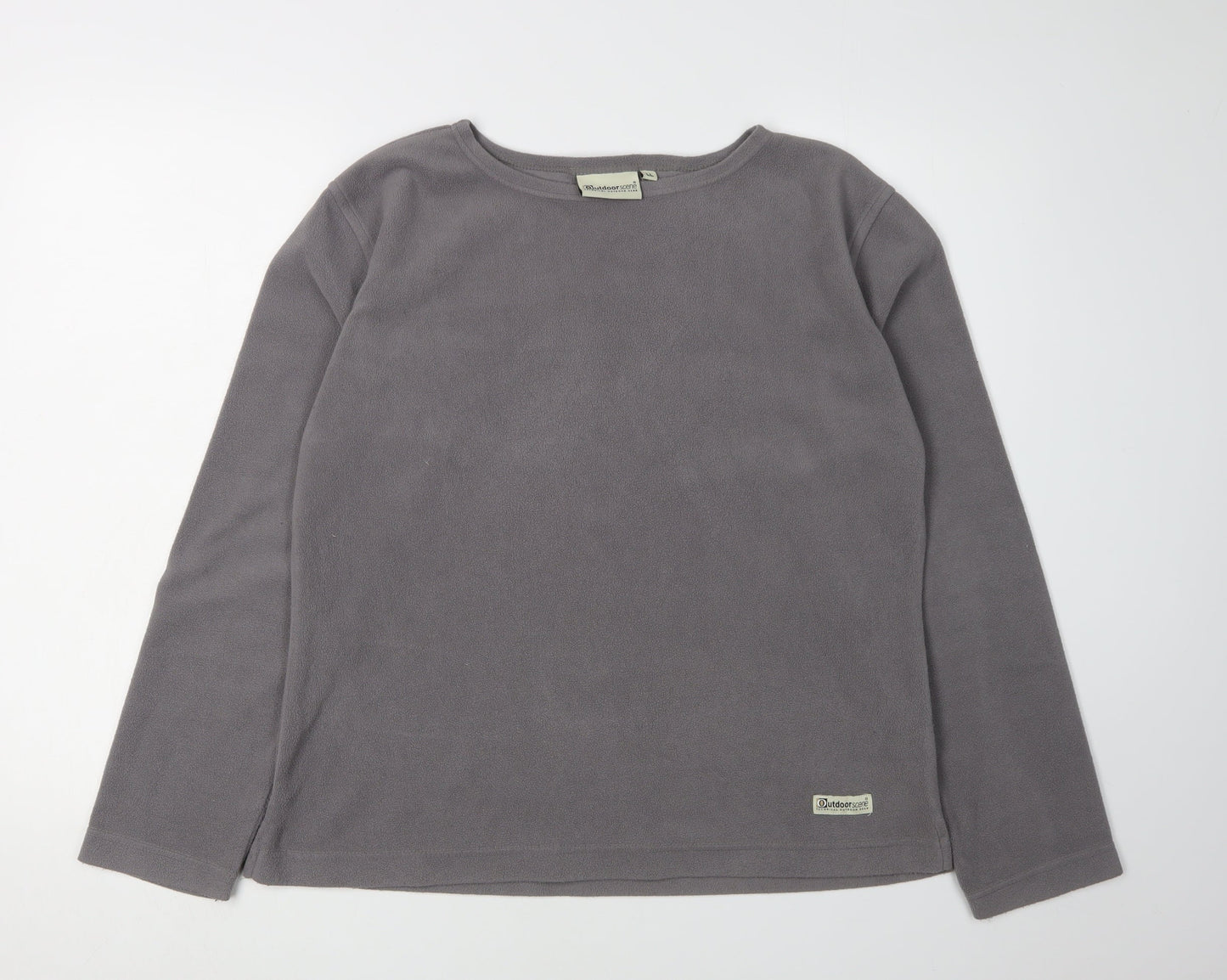 Outdoorscene Unisex Grey Lightweight Fleece Pullover L