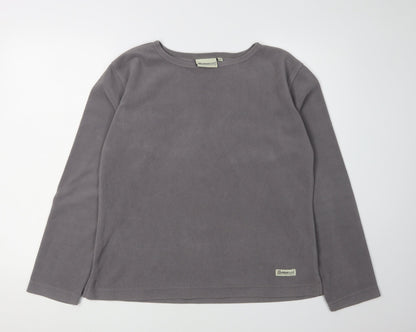 Outdoorscene Unisex Grey Lightweight Fleece Pullover L