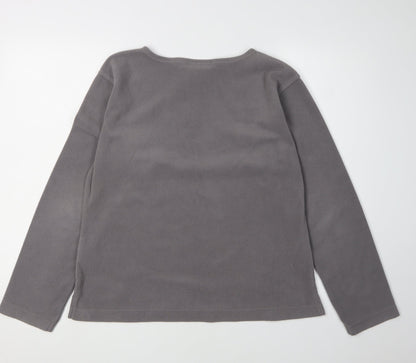 Outdoorscene Unisex Grey Lightweight Fleece Pullover L