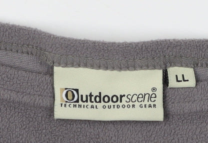 Outdoorscene Unisex Grey Lightweight Fleece Pullover L