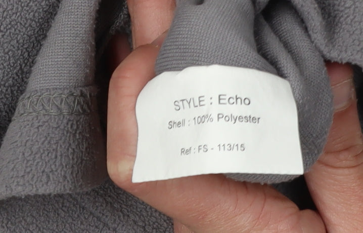 Outdoorscene Unisex Grey Lightweight Fleece Pullover L