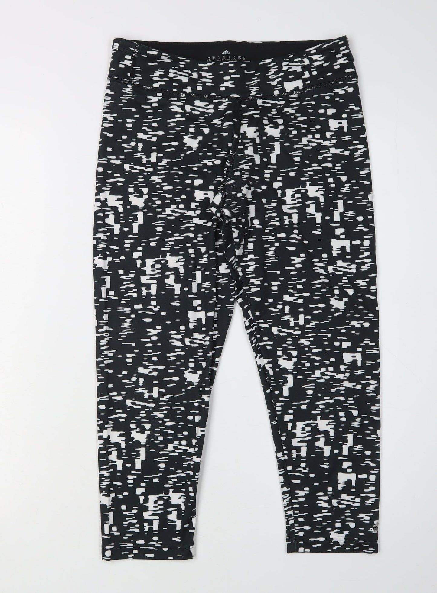 Adidas Women's Black Geometric Leggings S