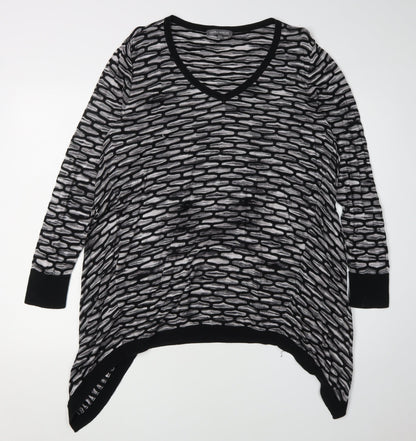 Womens UK Size 12 Laura Ashley Black Pullover Jumper