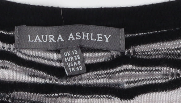 Womens UK Size 12 Laura Ashley Black Pullover Jumper