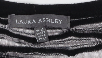 Womens UK Size 12 Laura Ashley Black Pullover Jumper