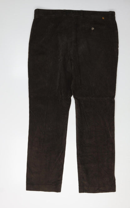Farah Men's Brown Corduroy Trousers 38