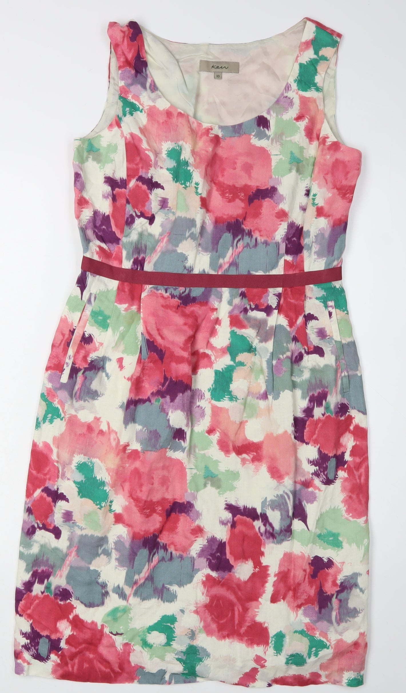 Ken Women's Multicolour Floral Shift Dress 10