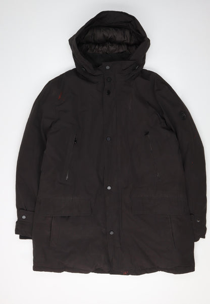 Mens UK Size L Michael Kors Black Parka Coat
