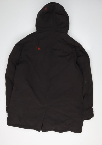 Mens UK Size L Michael Kors Black Parka Coat