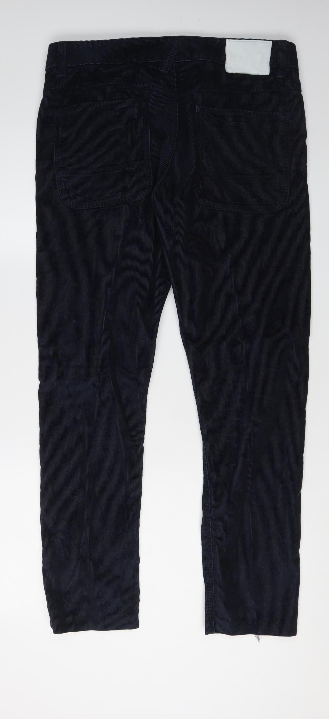 G-Star RAW Men's Black Corduroy Slim Trousers 33/32