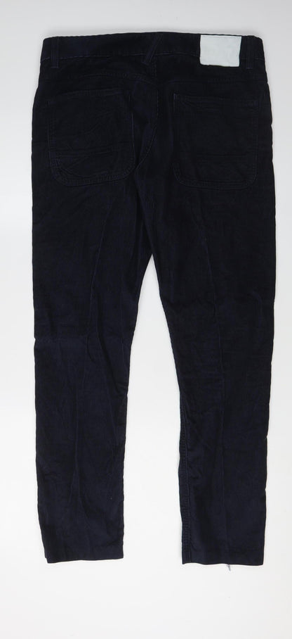 G-Star RAW Men's Black Corduroy Slim Trousers 33/32