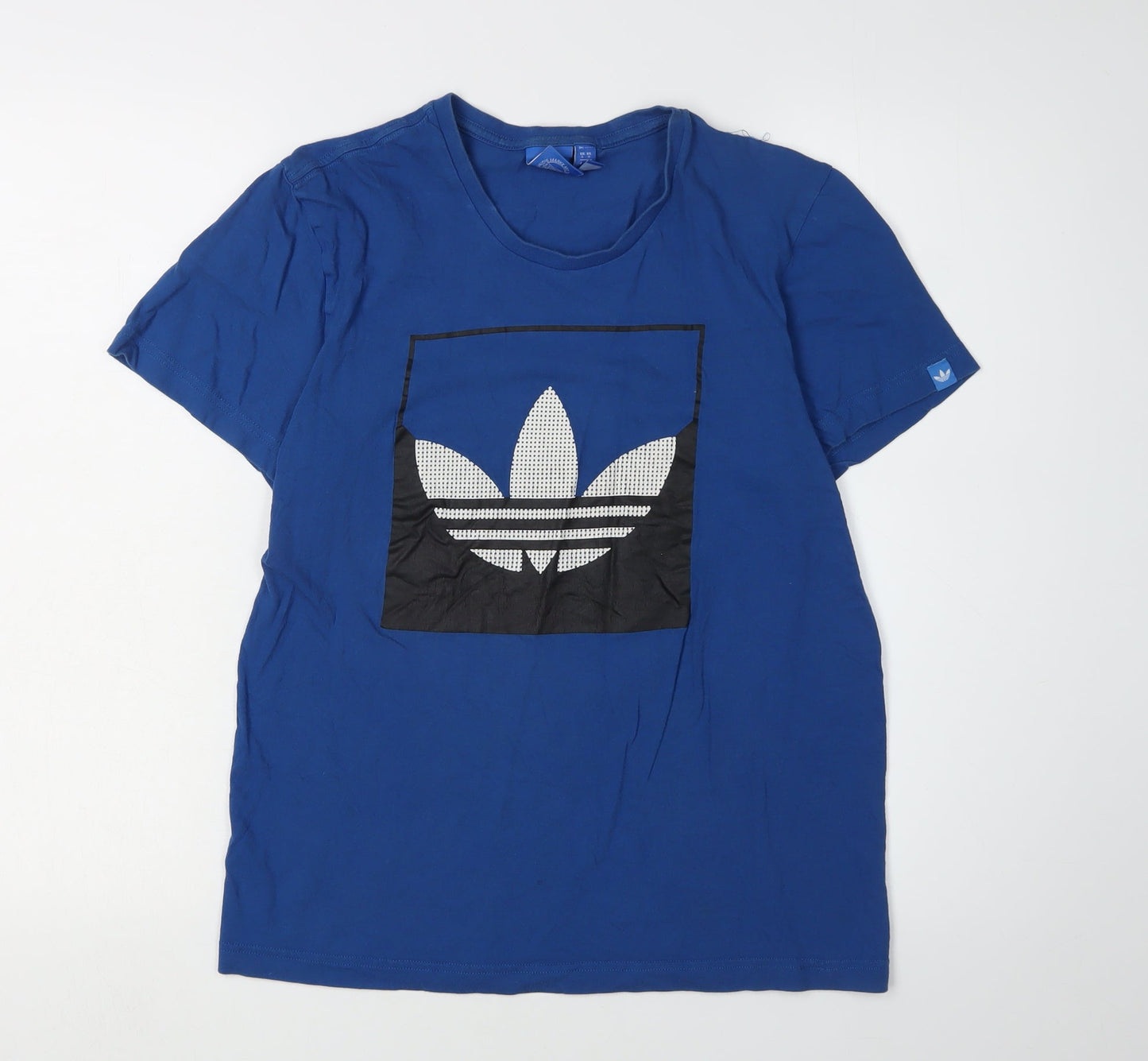 Adidas Men's Blue Graphic Print T-Shirt Size S