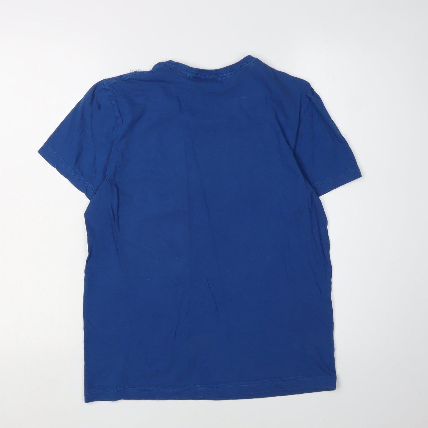 Adidas Men's Blue Graphic Print T-Shirt Size S