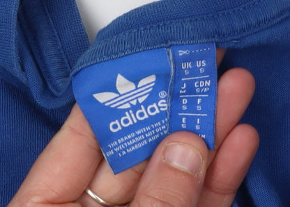 Adidas Men's Blue Graphic Print T-Shirt Size S