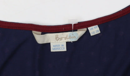 Boden Women's Blue Polka Dot Wrap Dress, Size 6