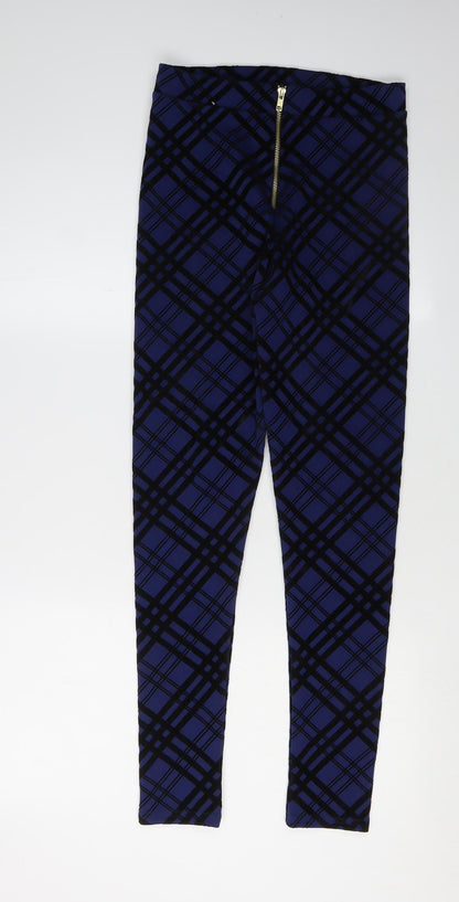 Rock & Rags Firetrap Women's Blue Check Leggings XS