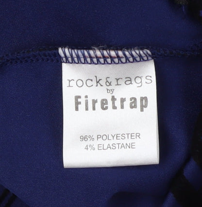 Rock & Rags Firetrap Women's Blue Check Leggings XS