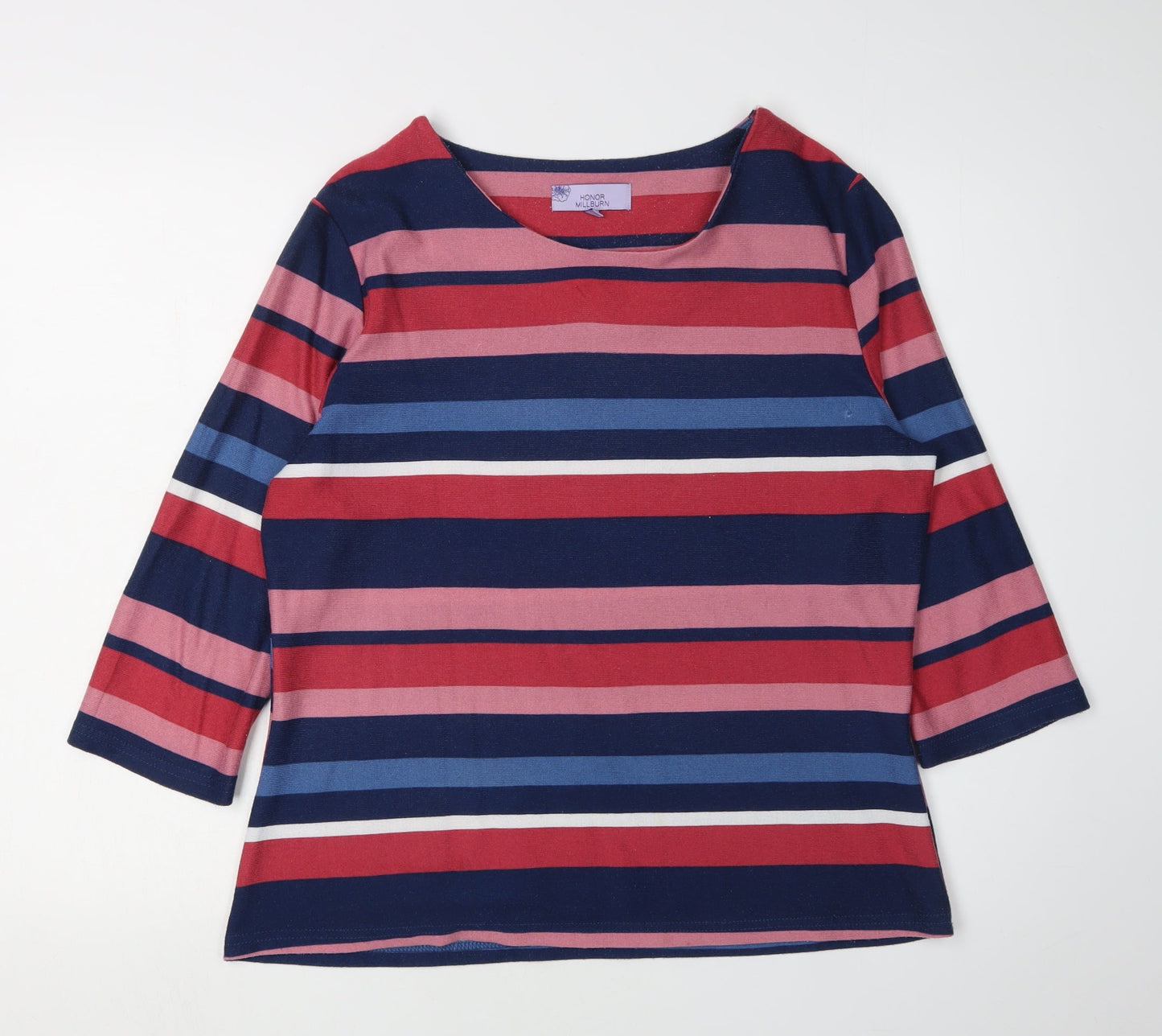 Womens UK Size 16 Honor Millburn Multicoloured Basic T-Shirt