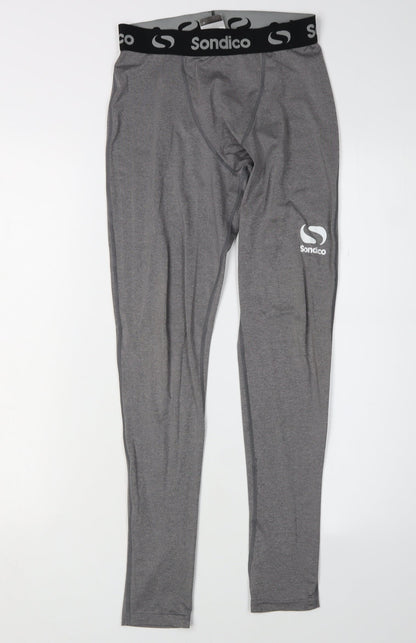 Sondico Men's Grey Compression Leggings M
