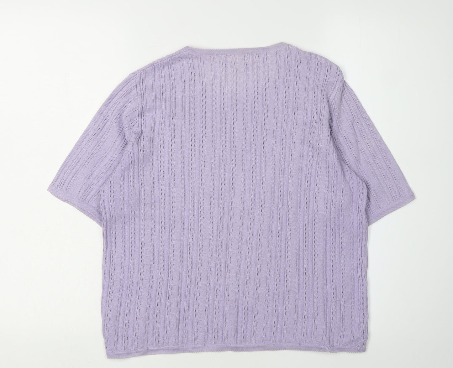 Womens UK Size M Viyella Purple Pullover Jumper
