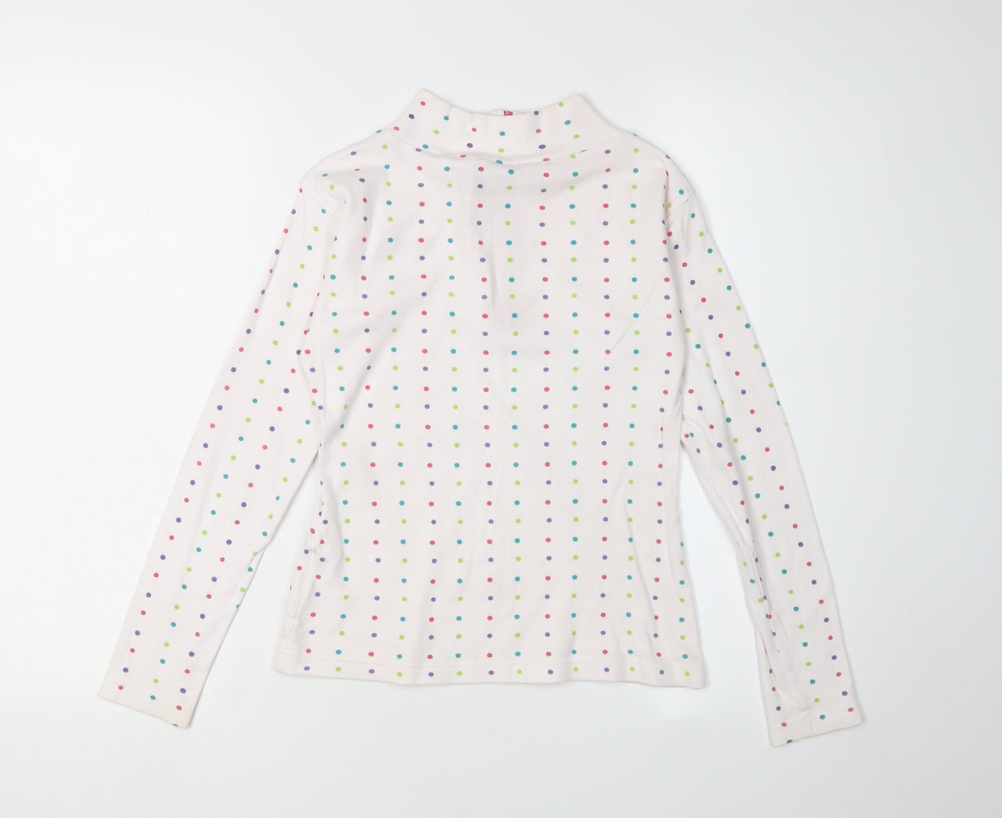 Trespass Girls Multicoloured Polka Dot Full Zip Cotton Sweatshirt