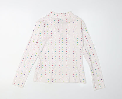 Trespass Girls Multicoloured Polka Dot Full Zip Cotton Sweatshirt