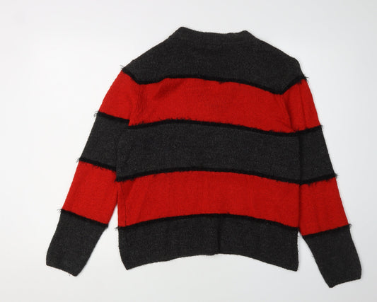 Womens UK Size S JACQUELINE de YONG Multicoloured Pullover Jumper
