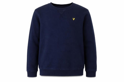 Front view of Lyle & Scott boys’ navy blue logo sweatshirt 12-13 years
