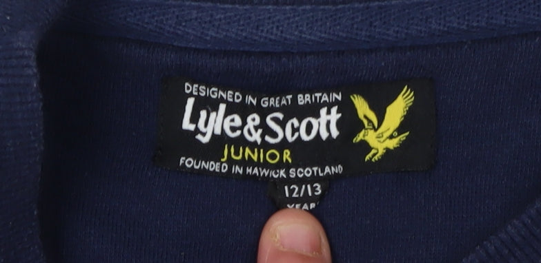 Lyle & Scott Boys Navy Blue Logo Sweatshirt 12-13 Years
