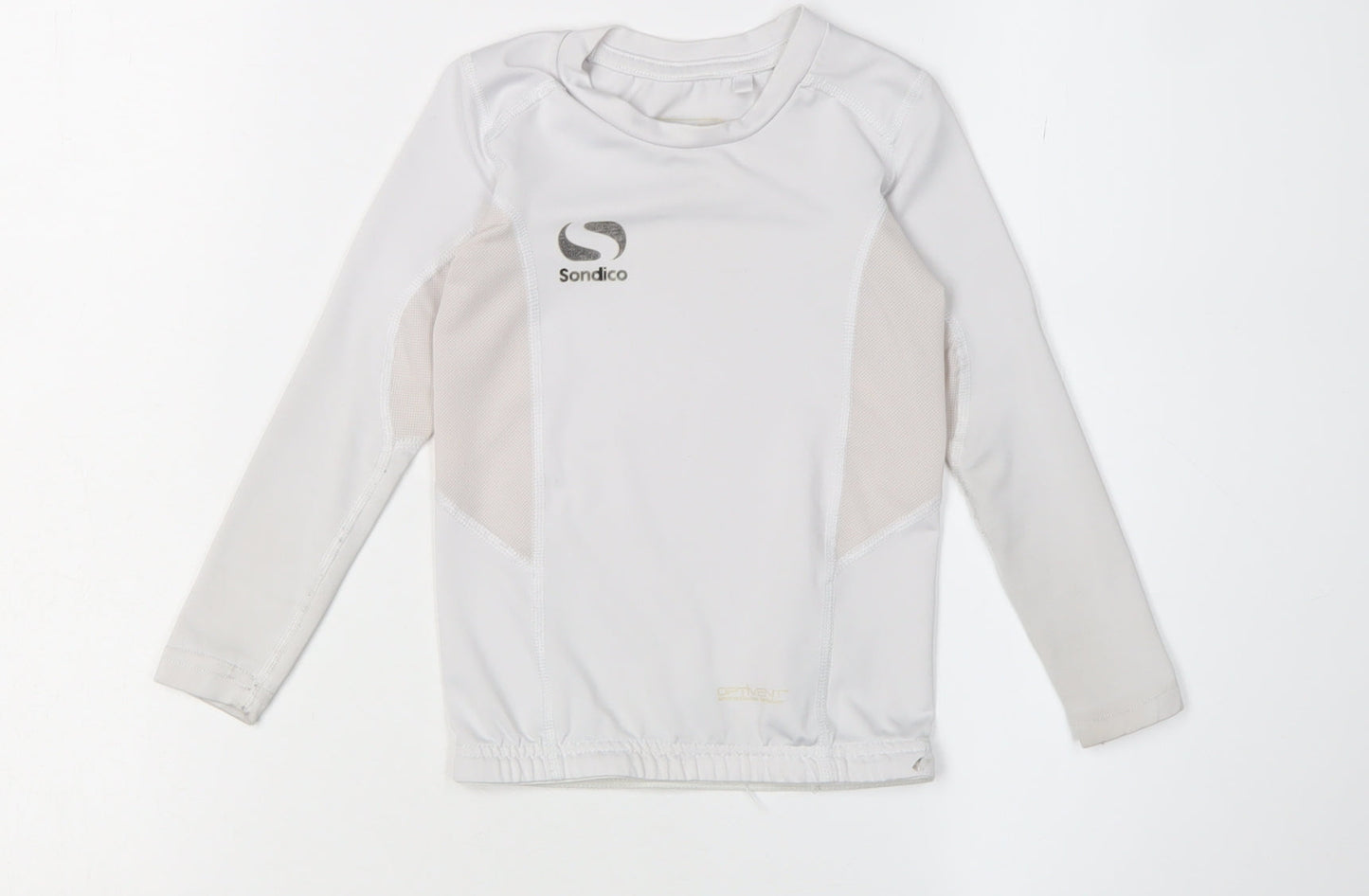 Sondico Boys White Football Jersey, 3-4 Years, Long Sleeve
