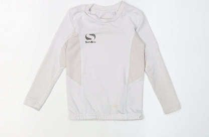 Sondico Boys White Football Jersey, 3-4 Years, Long Sleeve