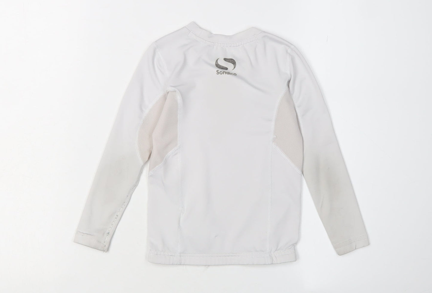 Sondico Boys White Football Jersey, 3-4 Years, Long Sleeve