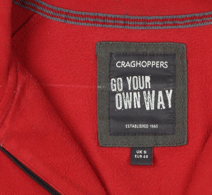 Mens UK Size S Craghoppers Red 1/2 Zip Sweatshirt