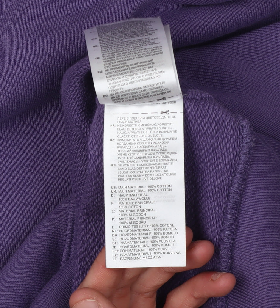 Mens UK Size S adidas Purple Pullover Hoodie