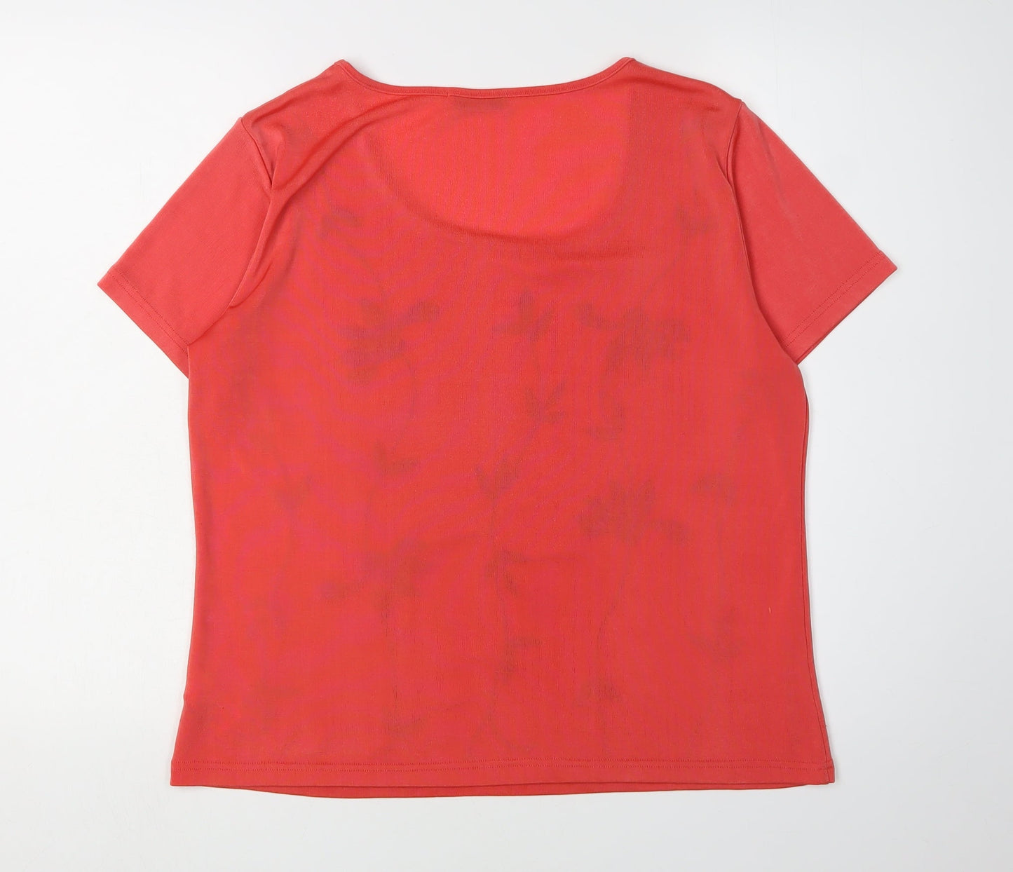 Womens UK Size M Windsmoor Red Basic T-Shirt