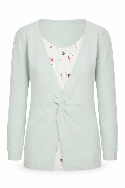 Womens UK Size 12 RJR. John Rocha Green Cardigan Jumper