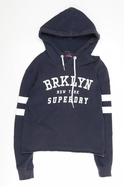 Superdry Women's Black XXS Hoodie Pullover with Logo