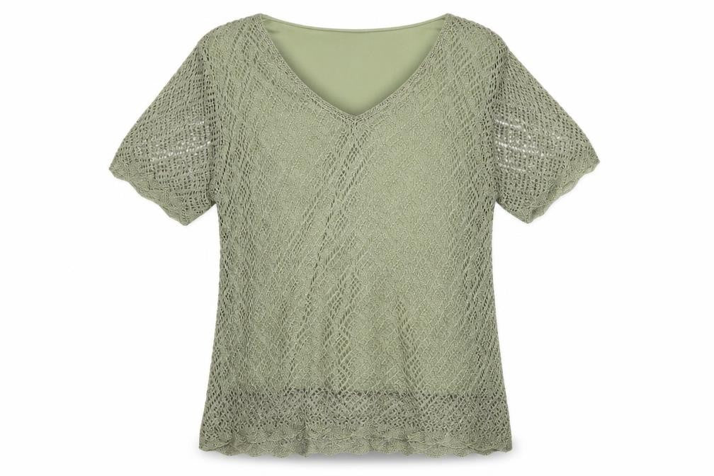 Womens UK Size XL Viyella Green Pullover Jumper