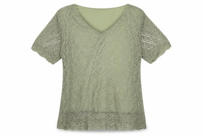 Womens UK Size XL Viyella Green Pullover Jumper