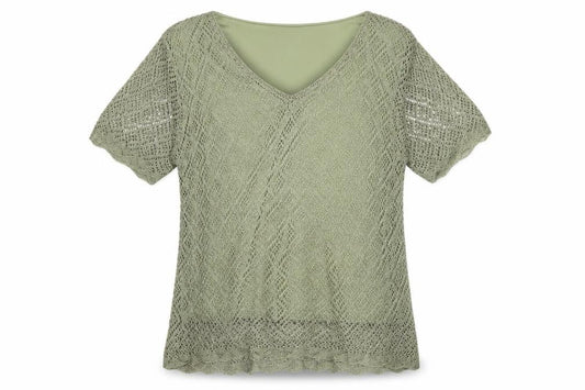 Womens UK Size XL Viyella Green Pullover Jumper