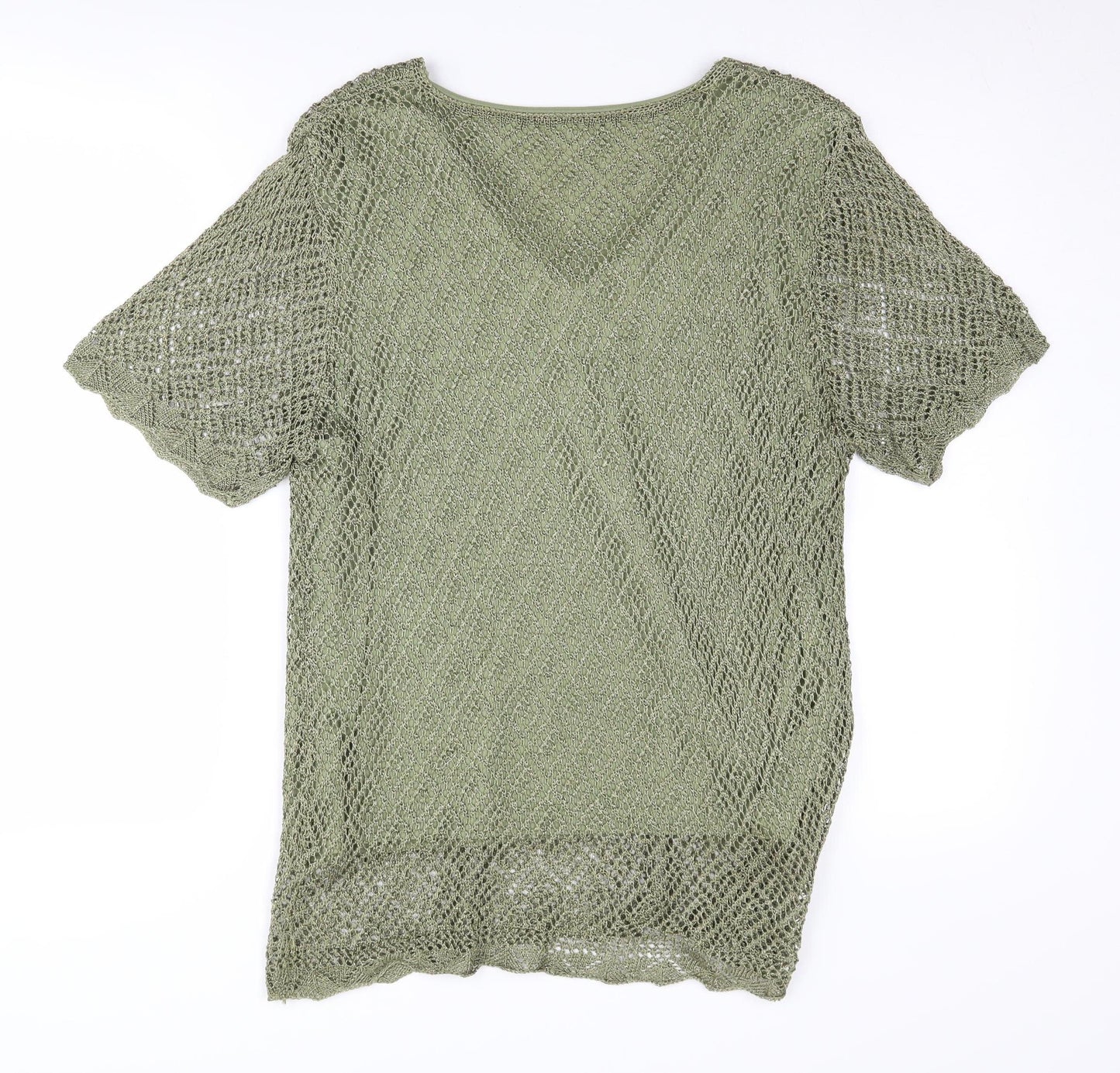 Womens UK Size XL Viyella Green Pullover Jumper