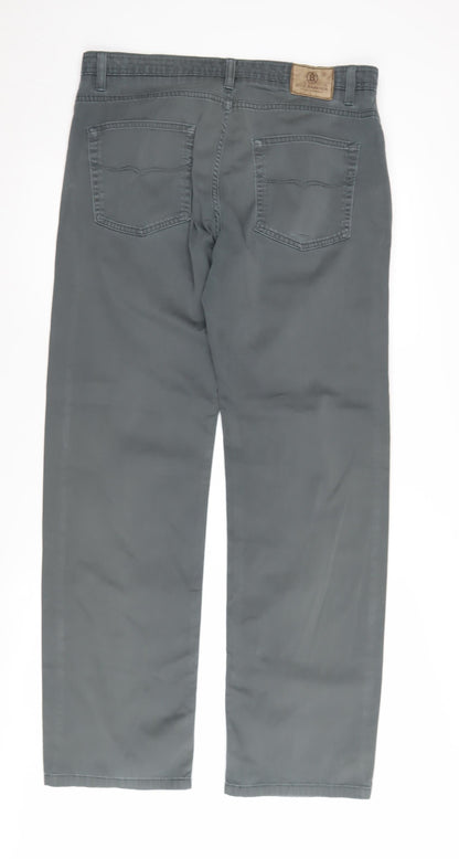 Marks and Spencer Men's Green Chino Trousers 34 Waist