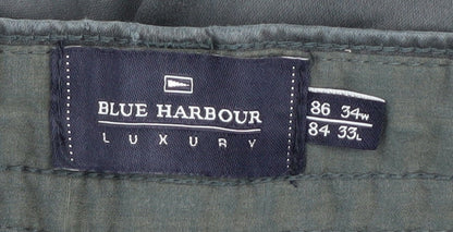 Marks and Spencer Men's Green Chino Trousers 34 Waist